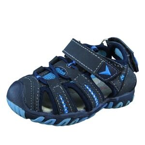 Apakowa Boys Fisherman Sandals Size 21 Blue Synthetic Hook & Loop